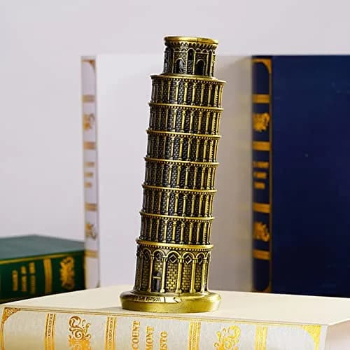 DS. DISTINCTIVE STYLE Metallic Leaning Tower of Pisa Statue 16cm (6 Inch) | Authentic Italian Landmark Replica thumbnail 8