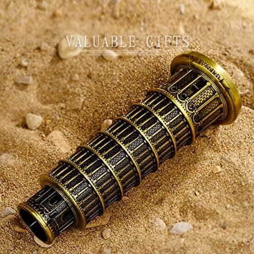 DS. DISTINCTIVE STYLE Metallic Leaning Tower of Pisa Statue 16cm (6 Inch) | Authentic Italian Landmark Replica thumbnail 3