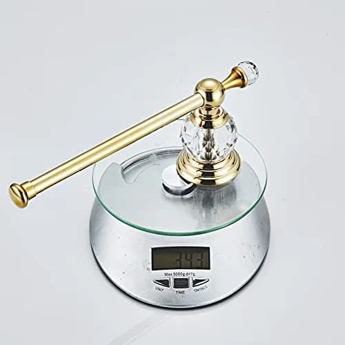 BATHSIR Crystal Toilet Paper Holder Gold Toilet Roll Holder Modern Bathroom Accessories Zinc Alloy Tissue Hanger Wall Mounted | Contemporary Style thumbnail 9