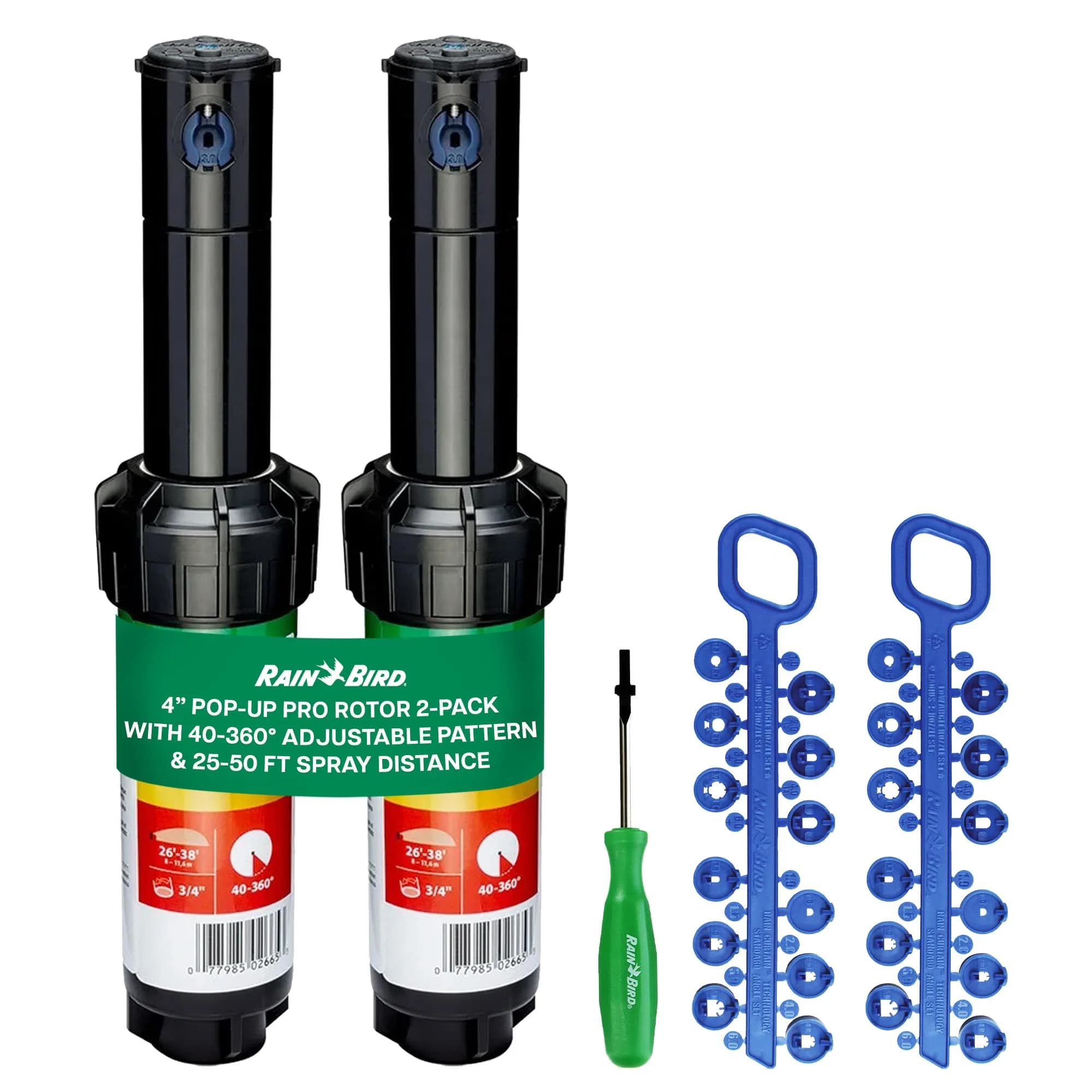Rain Bird 5000 Rotor with Nozzle Tree 10 Pack | Adjustable, Durable, Professional Irrigation System