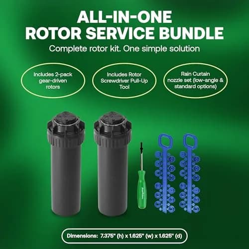 Rain Bird 5000 Rotor with Nozzle Tree 10 Pack | Adjustable, Durable, Professional Irrigation System thumbnail 5
