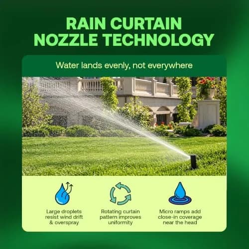 Rain Bird 5000 Rotor with Nozzle Tree 10 Pack | Adjustable, Durable, Professional Irrigation System thumbnail 7