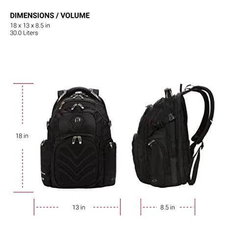 SwissGear 5709 ScanSmart Laptop Backpack | Fits Most 15 Inch Laptops & Tablets, TSA-Friendly, Water-Resistant thumbnail 7