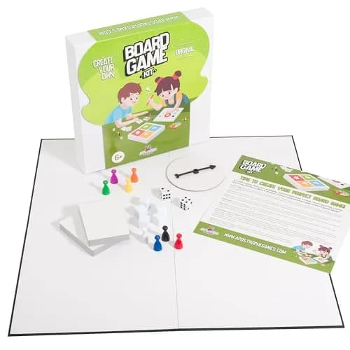 Apostrophe Games Create Your Own Board Game Kit, DIY Set with Blank Board & Game Pieces, 45.6cm x 45.5cm x 0.1cm | Educational & Non-Toxic thumbnail 1