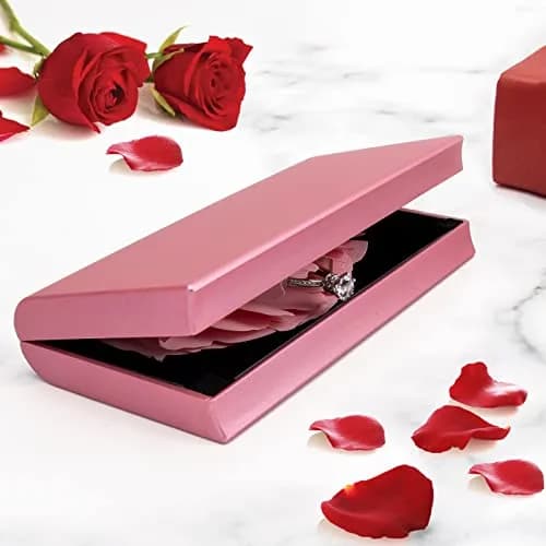 wonuu Rose Engagement Ring Box with Pop-Up Holder | 12cm x 6.8cm x 2cm (4.7" x 2.7" x 0.8") thumbnail 6