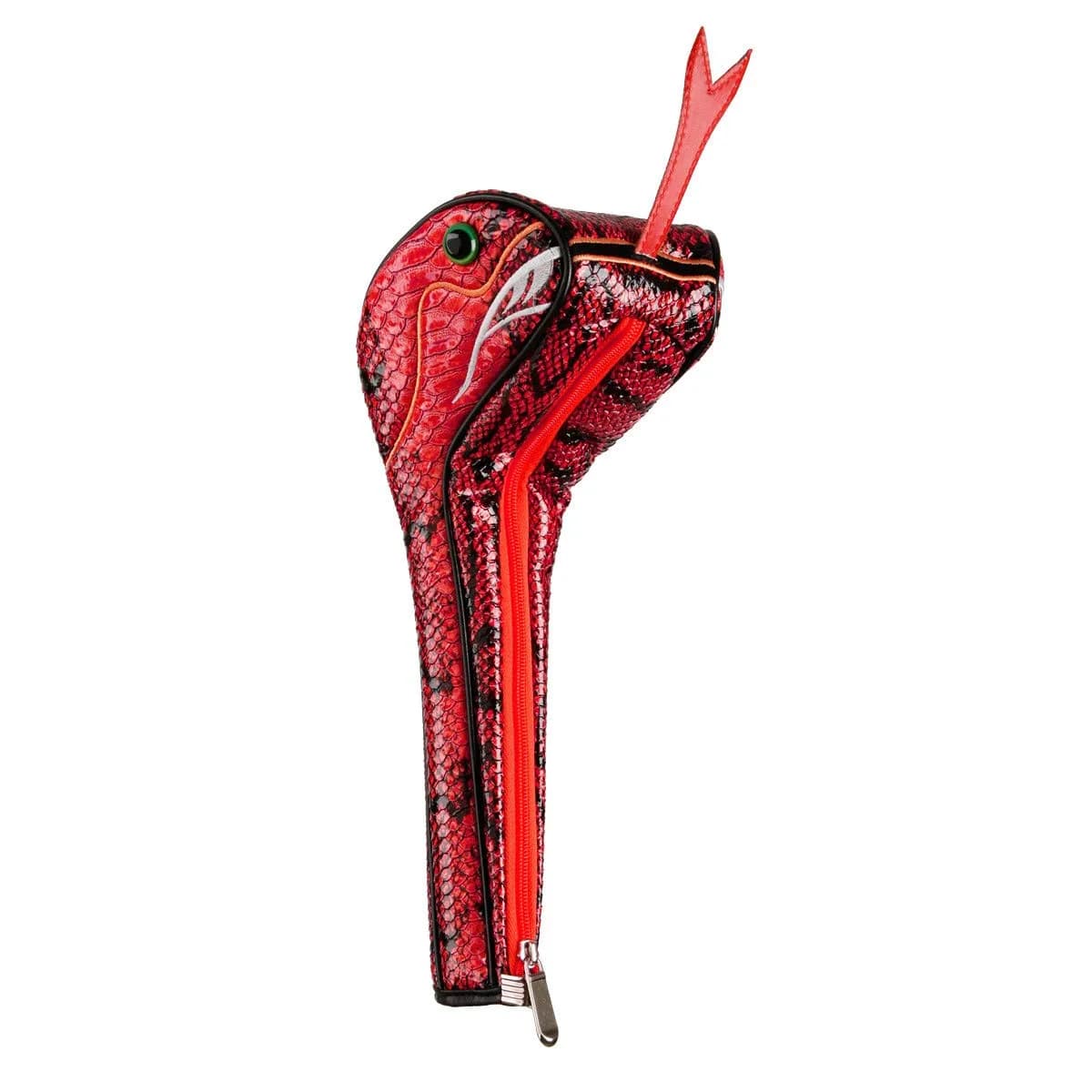Sahara Red Snake Driver Headcover for Golf Clubs | Fits 460cc Drivers with Zippered Closure - main product image