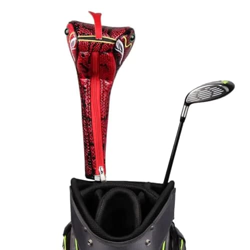 Sahara Red Snake Driver Headcover for Golf Clubs | Fits 460cc Drivers with Zippered Closure thumbnail 2