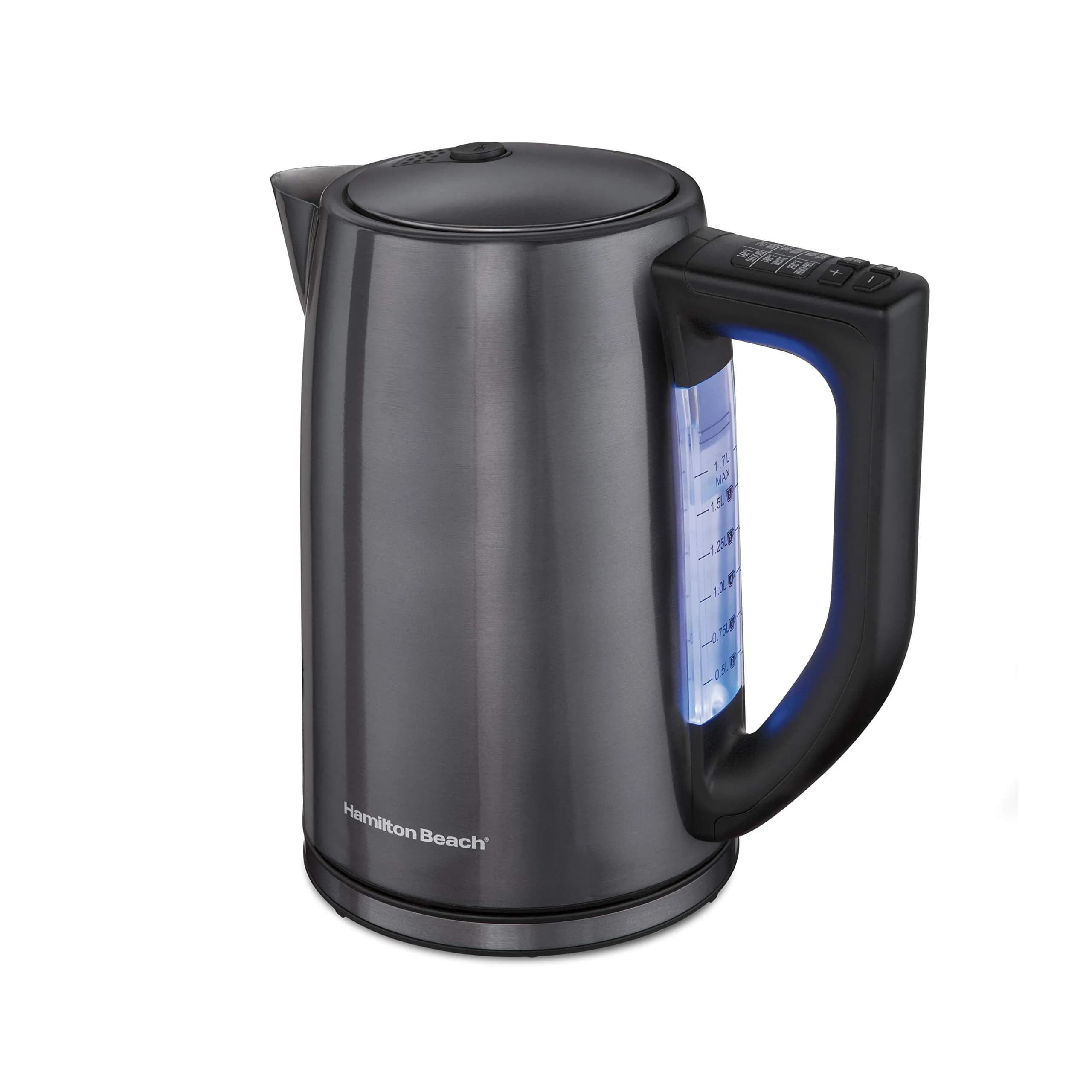 Hamilton Beach Temperature Control Electric Tea Kettle 1.7L | Precise Temp & Keep Warm
