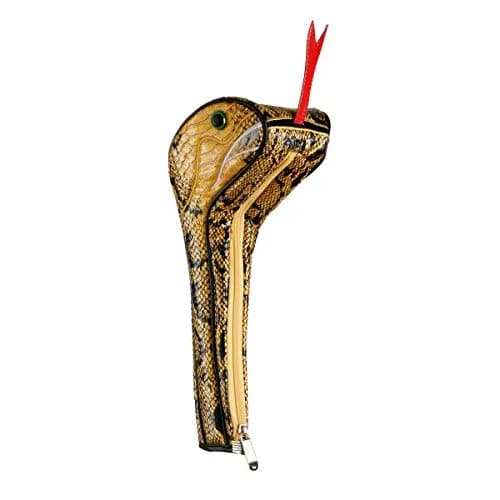 Sahara Yellow Snake Driver Headcover for Golf Clubs | Fits 460cc Drivers with Zippered Closure thumbnail 1