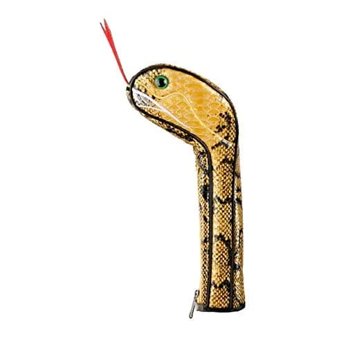 Sahara Yellow Snake Driver Headcover for Golf Clubs | Fits 460cc Drivers with Zippered Closure thumbnail 4