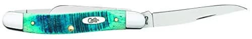 Case Pocket Knife Medium Stockman Caribbean Blue Jig Bone | 3 5/8 Inches Closed | Reusable USA Tool thumbnail 4