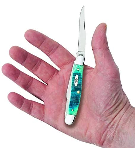 Case Pocket Knife Medium Stockman Caribbean Blue Jig Bone | 3 5/8 Inches Closed | Reusable USA Tool thumbnail 5