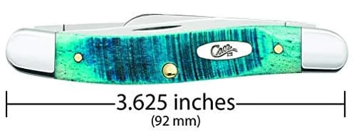 Case Pocket Knife Medium Stockman Caribbean Blue Jig Bone | 3 5/8 Inches Closed | Reusable USA Tool thumbnail 2