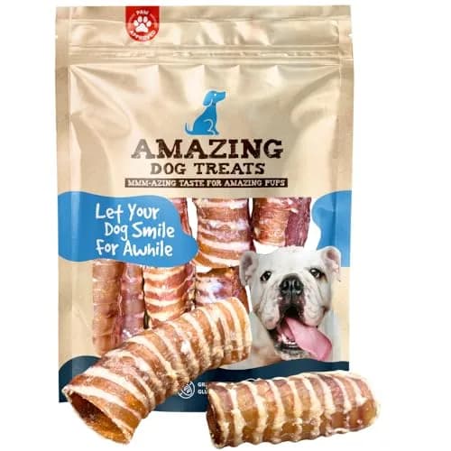 Amazing Dog Treats - 3-4 Inch Beef Trachea Rings (25 pcs) | Long-lasting, All-Natural Dog Chews for Small & Large Breeds thumbnail 1