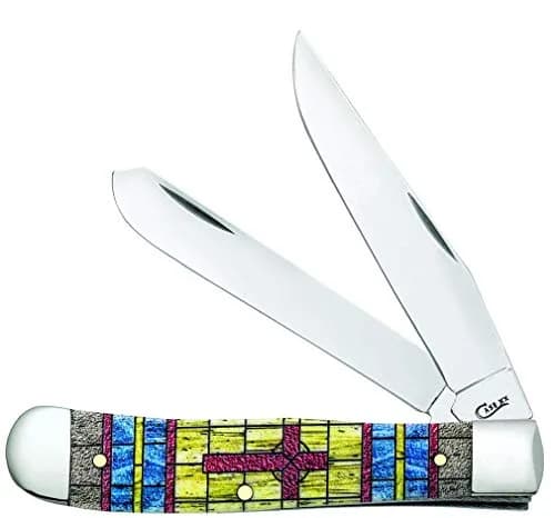 Case Pocket Knife Trapper 4 1/8 Inches | Stainless Steel Blade for Outdoors & Hunting thumbnail 1