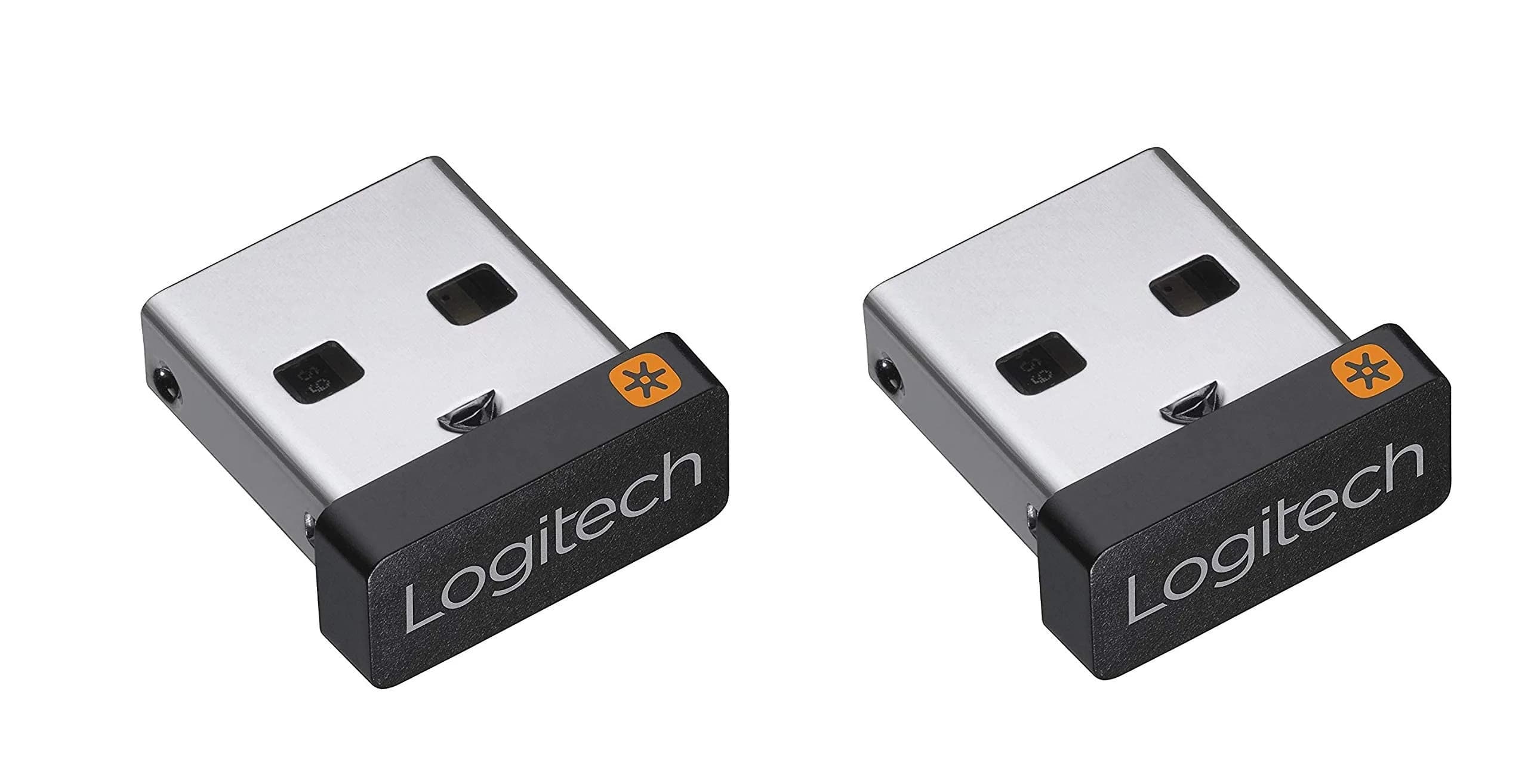 Logitech USB Unifying Receiver - 2 Pack | Compatible with Logitech Wireless Devices — Black