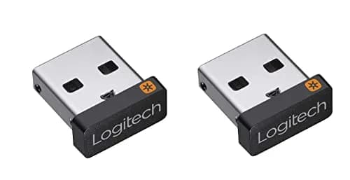 Logitech USB Unifying Receiver - 2 Pack | Compatible with Logitech Wireless Devices thumbnail 1