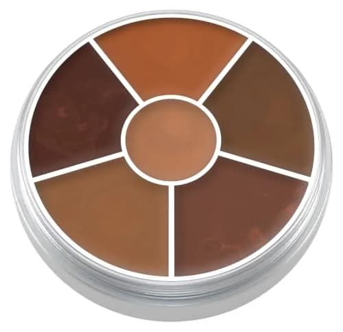 Kryolan Concealer Circle (Dark) 6-Color Cream Palette | Full Coverage, Vegan & Cruelty-Free thumbnail 1