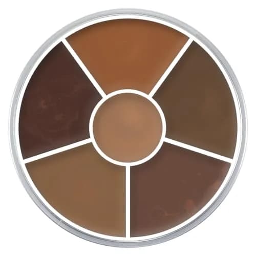 Kryolan Concealer Circle (Dark) 6-Color Cream Palette | Full Coverage, Vegan & Cruelty-Free thumbnail 2