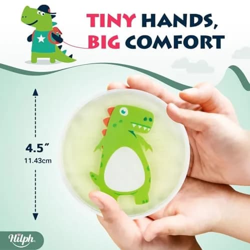 Hilph Kids Dino Ice Packs 3 Count (Pack of 1) | Soft Flexible Gel for Boo Boos, Fevers, and Injuries thumbnail 5