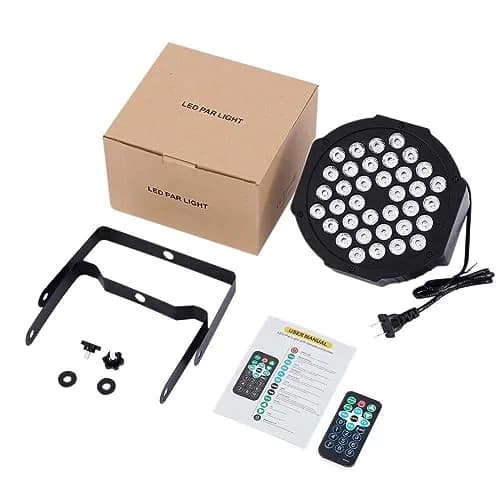 Litake Stage Par Lights, RGB 36 LED 2 Pack | Sound Activated, DMX & Remote Control (70-120 chars) thumbnail 7