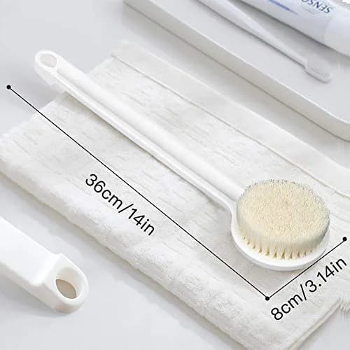 Ithyes Long Handle Body Brush with Nylon Bristles | 36cm (14.2 inches) thumbnail 2