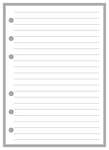 Handy Forms A6 Size Note Paper 50 Sheets | 1/4" Rule, Heavyweight, High-Quality thumbnail 1