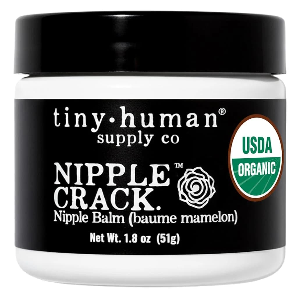 Tiny Human Supply Co Organic Nipple Cream Balm for Breastfeeding Mothers (1.8 oz / 51g) | Lanolin-Free Soothing Relief - main product image
