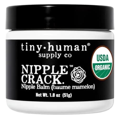 Tiny Human Supply Co Nipple Crack Organic Nipple Cream 53ml (1.8 Fl Oz) | Lanolin-Free Balm for Breastfeeding Mothers thumbnail 1