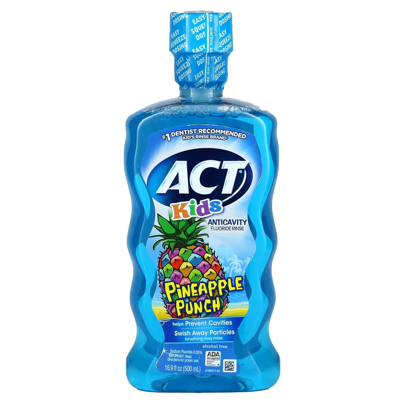 ACT Kids Anti-Cavity Fluoride Rinse, Pineapple Punch Flavor, 16.9 Fl Oz (Pack of 2) - view 2