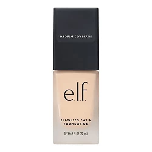 e.l.f. Flawless Satin Foundation Lightweight Medium Coverage Snow 20mL (0.68 Fl Oz) | Vegan Cruelty-Free Semi-Matte Finish thumbnail 4
