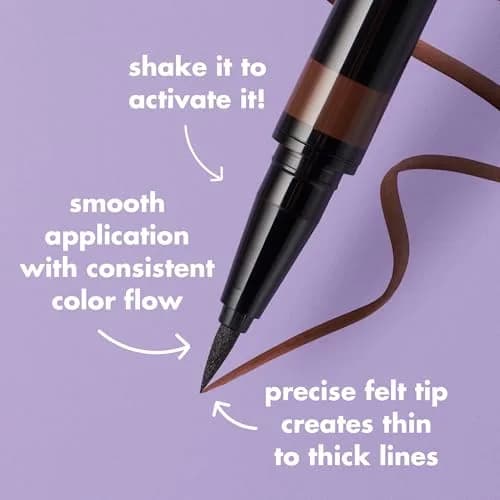 e.l.f. H2O Proof Eyeliner Pen Jet Black 0.59ml (0.02 Fl Oz) | Waterproof Felt Tip for Bold Looks thumbnail 3