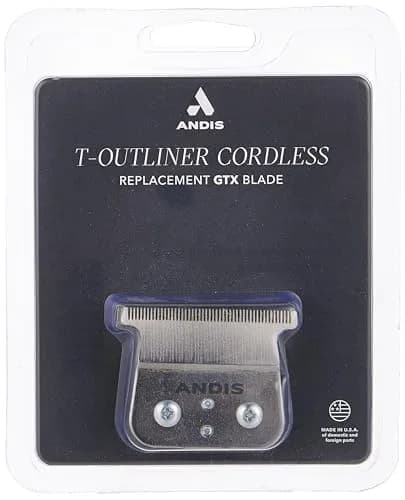 Andis Cordless T-Outliner Li Replacement Deep Tooth GTX Blade, Steel | Long-Lasting Carbon Steel Blade for Precise Hair Trimming thumbnail 1