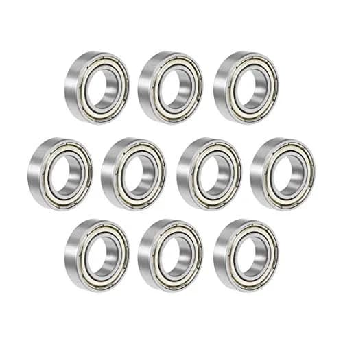 uxcell Deep Groove Ball Bearing 10x19x5mm Chrome Steel 10Pcs | Shielded Type for Industrial & Micro Motors thumbnail 1