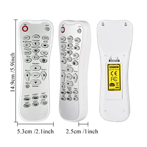 Optoma Replacement Remote Control for HD26 GT1080 GT141X DH1008 EH200ST | L-27-5KEY Controller thumbnail 7