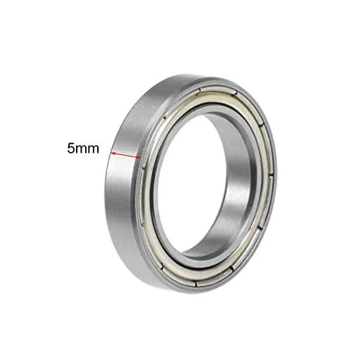 uxcell 6803ZZ Deep Groove Ball Bearing 17x26x5mm Double Shielded Chrome Steel Bearings (1-Pack) thumbnail 3