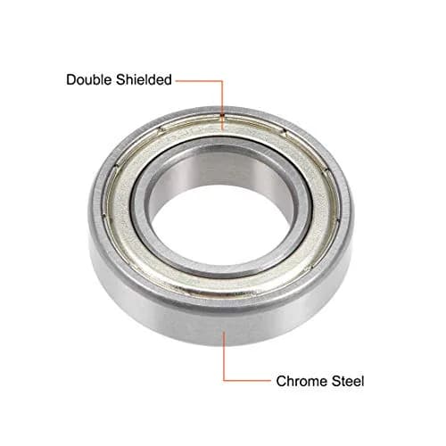 uxcell 6904ZZ Deep Groove Ball Bearing 20x37x9mm Double Shielded Chrome Steel Bearings (1-Pack) thumbnail 2