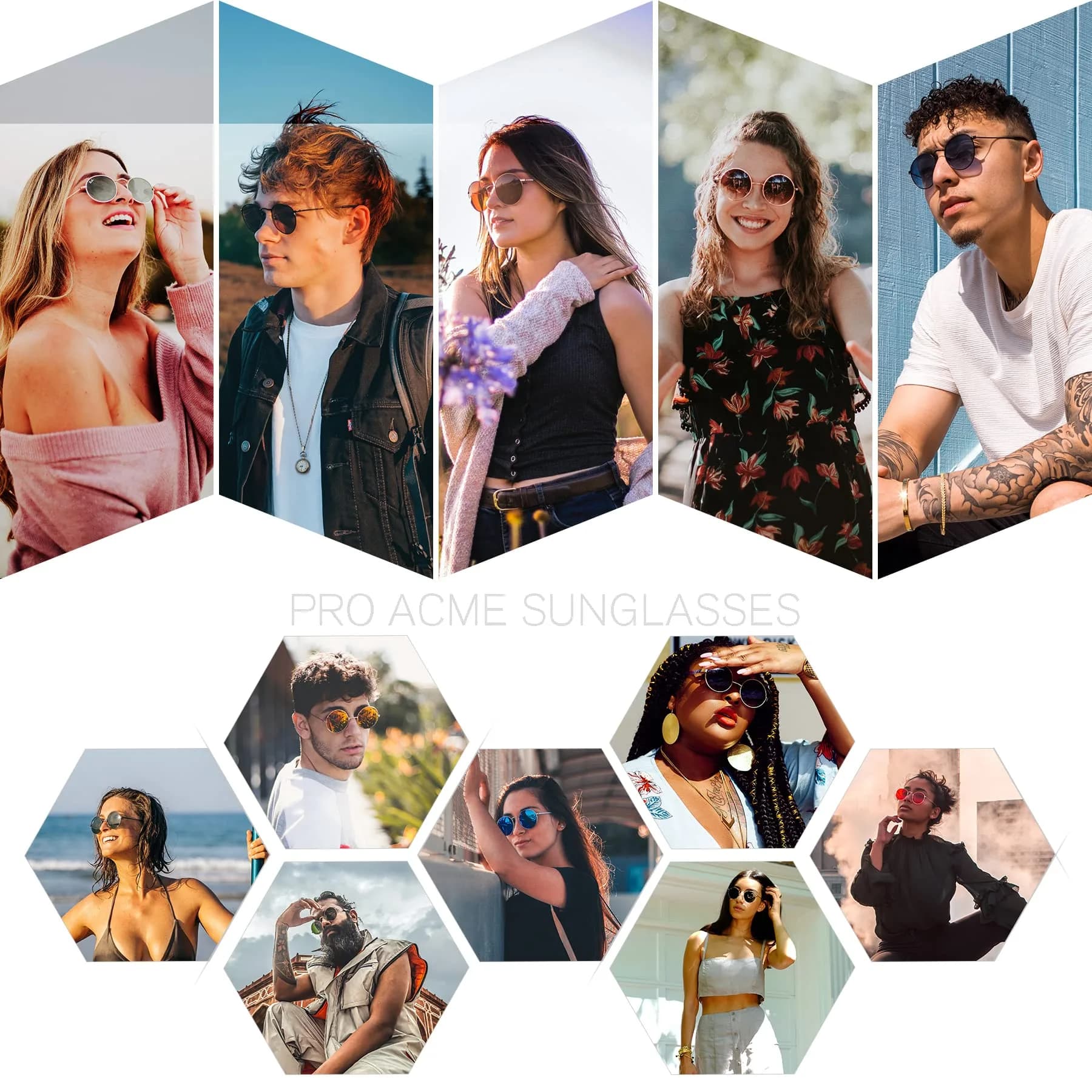Pro Acme Small Round Polarized Sunglasses for Men Women | UV400 Protection - view 3