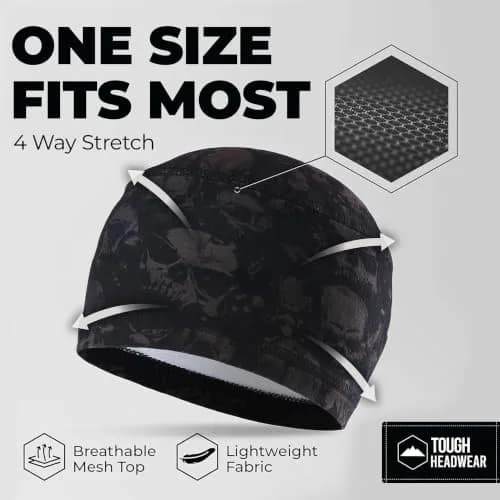 Tough Headwear Skull Cap with Skulls Pattern | Fits 55.9-61.6 cm (22-24.25 in) thumbnail 5