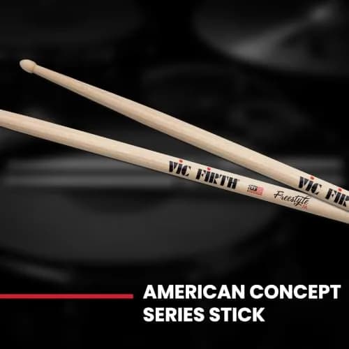 Vic Firth FS7A American Concept Freestyle 7A Drumsticks | 43.18cm (17") Hickory Wood thumbnail 7