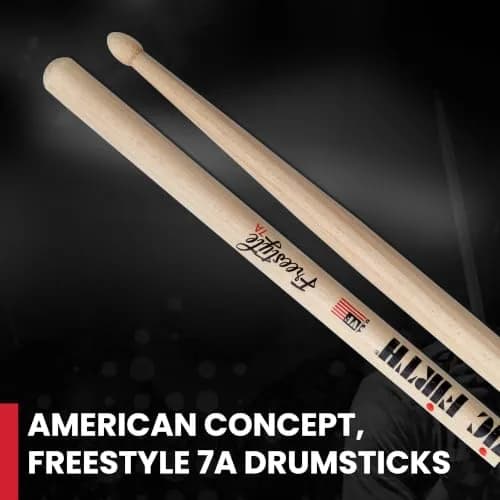 Vic Firth FS7A American Concept Freestyle 7A Drumsticks | 43.18cm (17") Hickory Wood thumbnail 3