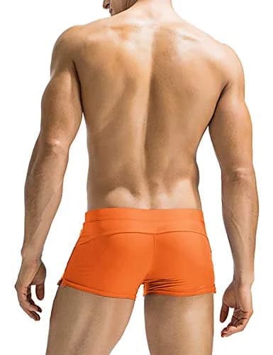 COOFANDY Mens Swim Trunks Bathing Suit Swim Brief Square Leg Board Short | Quick Dry, Zipper Pockets, Adjustable Drawstring, Water Sport Ready thumbnail 3