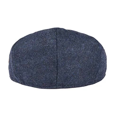 VOBOOM Men Wool Blend Flat Ivy Gatsby Hat Newsboy Cap (Navy, 7 3/8) | Classic Wool Blend Newsboy Cap for Men thumbnail 4