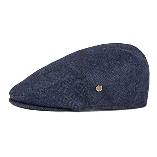 VOBOOM Men Wool Blend Flat Ivy Gatsby Hat Newsboy Cap (Navy, 7 3/8) | Classic Wool Blend Newsboy Cap for Men thumbnail 2