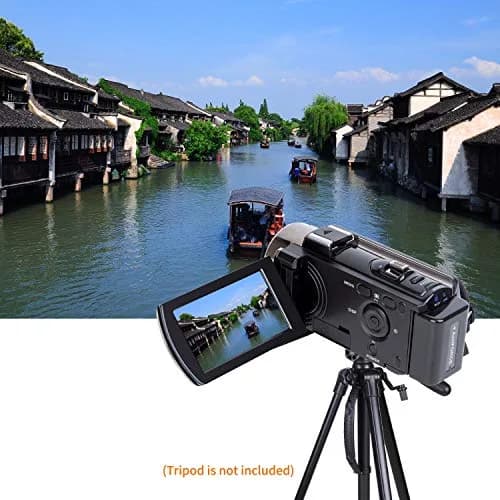 kicteck Full HD 1080P 15FPS Camcorder with 3.0" LCD, 16X Digital Zoom & Webcam Function (Black, 24MP) thumbnail 7