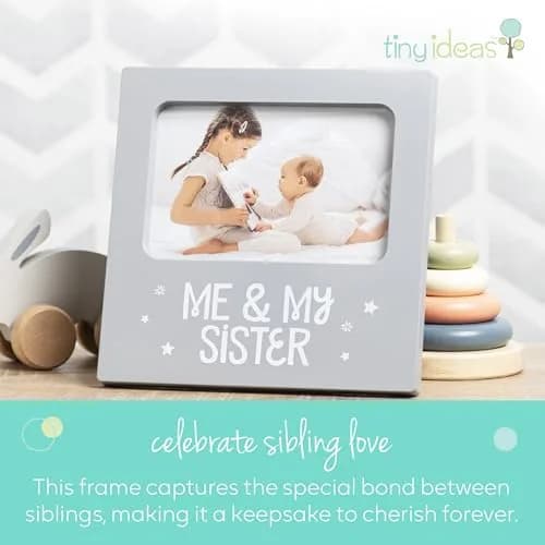 Tiny Ideas Me & My Sister Sibling Photo Frame 19 cm (7.25 in) | Cherish Sibling Bond thumbnail 2