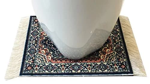 Inusitus Turkish Carpet Coasters Set of 4 | 15.2cm x 10.2cm (6"x4") Mini Drink Mats with Fringe thumbnail 7
