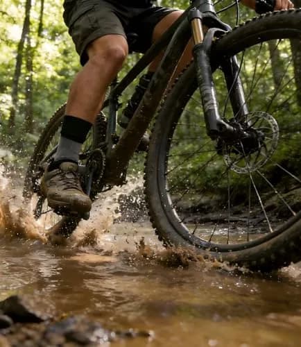 RANDY SUN Waterproof Breathable Wading Socks | Multisport Crew Hiking Cycling Socks (Small, Gray&Black) thumbnail 2