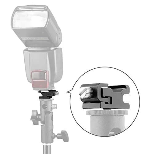 Anwenk Camera Hot Shoe Mount Adapter Combo Pack | 2X Hot Shoe + 2X Cold Shoe, Metal Durable, Universal Fit, 4 Pack thumbnail 4