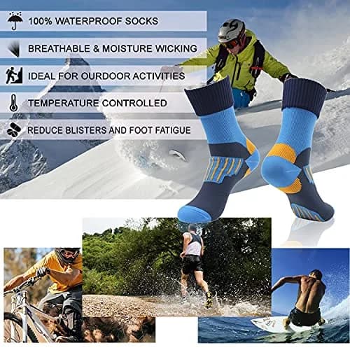 RANDY SUN Waterproof Outdoor Socks Medium | Waterproof & Breathable Hiking Socks thumbnail 4